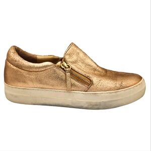 Steve Madden GLAAMMAR Golden Sneakers Size 10M Slip On